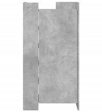 Schuhschrank Betongrau 52x37,5x100 cm Holzwerkstoff