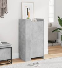 Schuhschrank Betongrau 52x37,5x100 cm Holzwerkstoff