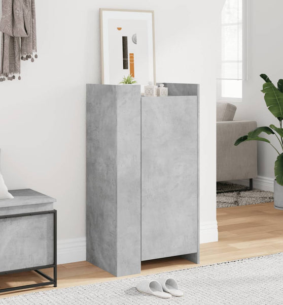 Schuhschrank Betongrau 52x37,5x100 cm Holzwerkstoff