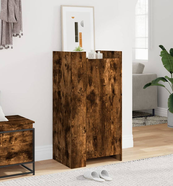 Schuhschrank Räuchereiche 52x37,5x100 cm Holzwerkstoff