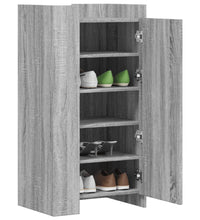 Schuhschrank Grau Sonoma 52x37,5x100 cm Holzwerkstoff