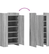 Schuhschrank Grau Sonoma 52x37,5x100 cm Holzwerkstoff