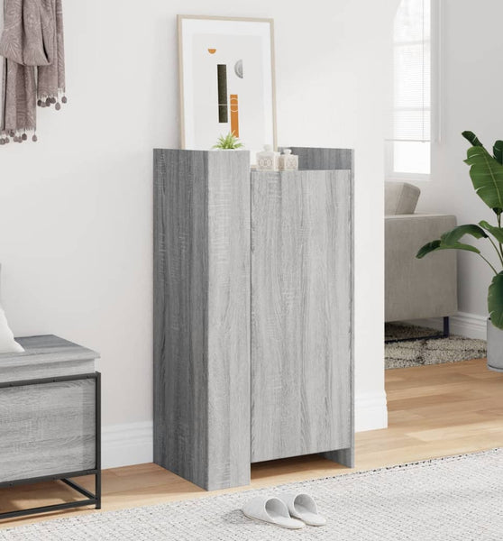 Schuhschrank Grau Sonoma 52x37,5x100 cm Holzwerkstoff