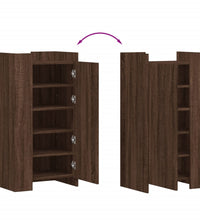 Schuhschrank Braun Eichen-Optik 52x37,5x100 cm Holzwerkstoff