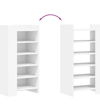 Schuhschrank Weiß 52x37,5x100 cm Holzwerkstoff