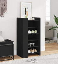 Schuhschrank Schwarz 52x37,5x100 cm Holzwerkstoff