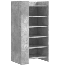 Schuhschrank Betongrau 52x37,5x100 cm Holzwerkstoff