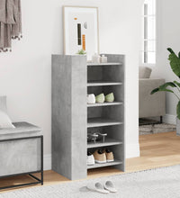 Schuhschrank Betongrau 52x37,5x100 cm Holzwerkstoff