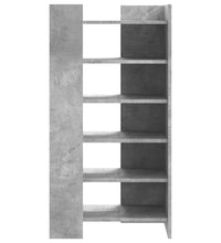 Schuhschrank Betongrau 52x37,5x100 cm Holzwerkstoff