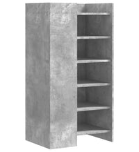 Schuhschrank Betongrau 52x37,5x100 cm Holzwerkstoff