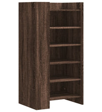 Schuhschrank Braun Eichen-Optik 52x37,5x100 cm Holzwerkstoff