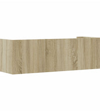 Wandregal Sonoma-Eiche 100x35x30,5 cm Holzwerkstoff