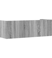 Wandregal Grau Sonoma 100x35x30,5 cm Holzwerkstoff