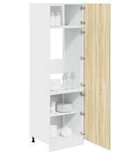 Kühlumbauschrank Sonoma-Eiche 60x57x207 cm Holzwerkstoff