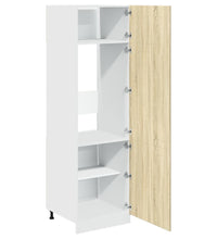Kühlumbauschrank Sonoma-Eiche 60x57x207 cm Holzwerkstoff
