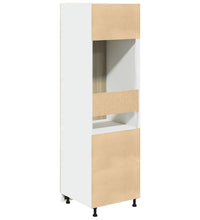 Kühlumbauschrank Sonoma-Eiche 60x57x207 cm Holzwerkstoff