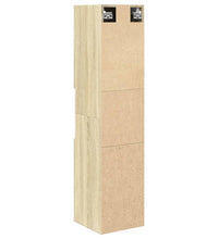 Badezimmerschrank Sonoma-Eiche 30x30x130 cm Holzwerkstoff