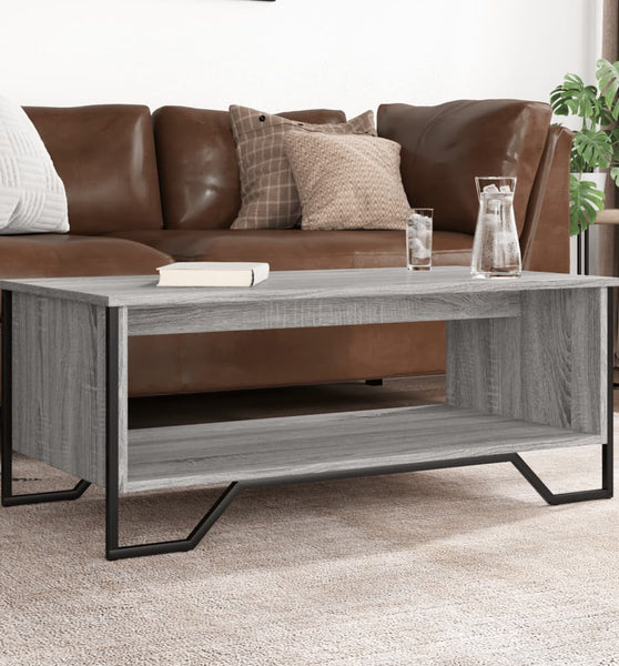 Couchtisch Grau Sonoma 100x51x40 cm Holzwerkstoff