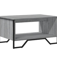 Couchtisch Grau Sonoma 75x51x40 cm Holzwerkstoff