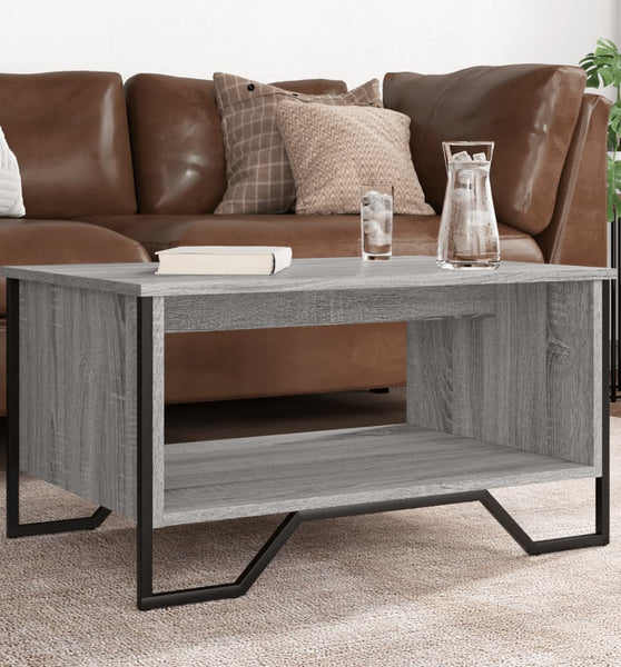 Couchtisch Grau Sonoma 75x51x40 cm Holzwerkstoff