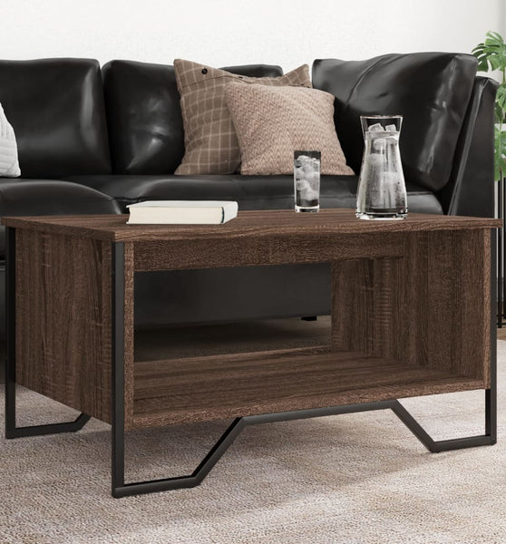 Couchtisch Braun Eichen-Optik 75x51x40 cm Holzwerkstoff