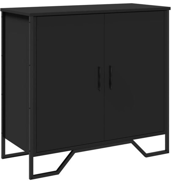 Sideboard Schwarz 78x35,5x74,5 cm Holzwerkstoff