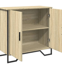 Sideboard Sonoma-Eiche 78x35,5x74,5 cm Holzwerkstoff