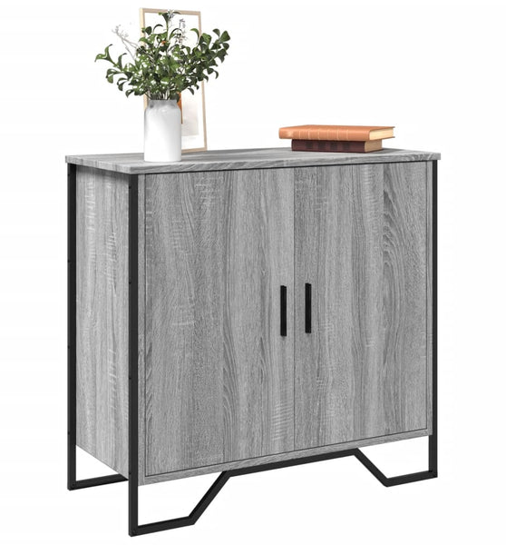 Sideboard Grau Sonoma 78x35,5x74,5 cm Holzwerkstoff