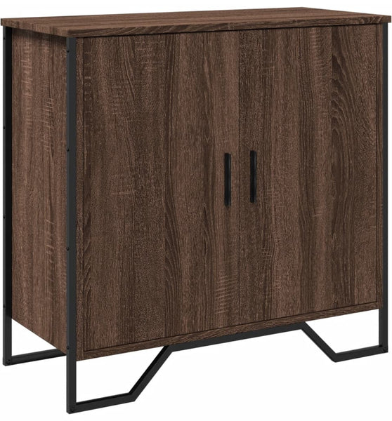 Sideboard Braun Eichen-Optik 78x35,5x74,5 cm Holzwerkstoff