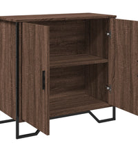 Sideboard Braun Eichen-Optik 78x35,5x74,5 cm Holzwerkstoff