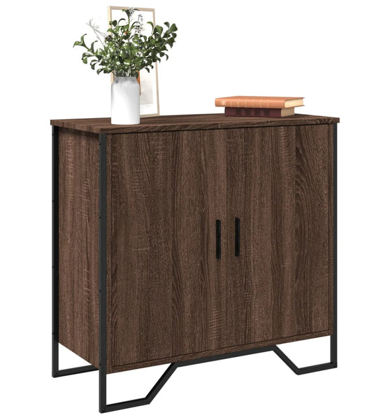 Sideboard Braun Eichen-Optik 78x35,5x74,5 cm Holzwerkstoff