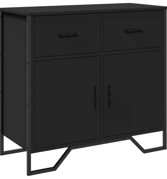 Sideboard Schwarz 79,5x35,5x74,5 cm Holzwerkstoff