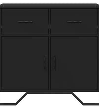 Sideboard Schwarz 79,5x35,5x74,5 cm Holzwerkstoff