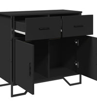 Sideboard Schwarz 79,5x35,5x74,5 cm Holzwerkstoff