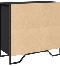 Sideboard Schwarz 79,5x35,5x74,5 cm Holzwerkstoff