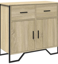 Sideboard Sonoma-Eiche 79,5x35,5x74,5 cm Holzwerkstoff