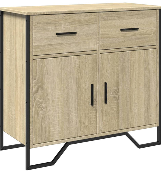 Sideboard Sonoma-Eiche 79,5x35,5x74,5 cm Holzwerkstoff