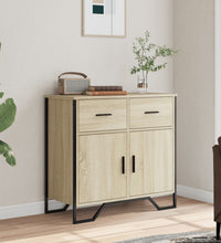 Sideboard Sonoma-Eiche 79,5x35,5x74,5 cm Holzwerkstoff