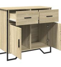 Sideboard Sonoma-Eiche 79,5x35,5x74,5 cm Holzwerkstoff