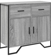 Sideboard Grau Sonoma 79,5x35,5x74,5 cm Holzwerkstoff