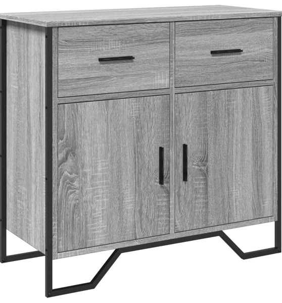 Sideboard Grau Sonoma 79,5x35,5x74,5 cm Holzwerkstoff