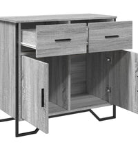 Sideboard Grau Sonoma 79,5x35,5x74,5 cm Holzwerkstoff