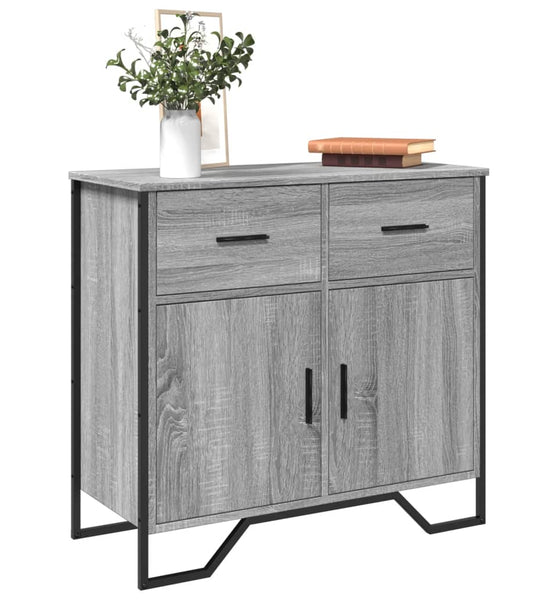 Sideboard Grau Sonoma 79,5x35,5x74,5 cm Holzwerkstoff