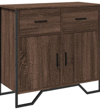 Sideboard Braun Eichen-Optik 79,5x35,5x74,5 cm Holzwerkstoff