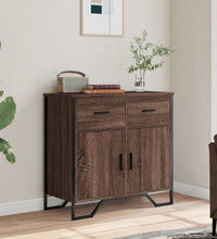 Sideboard Braun Eichen-Optik 79,5x35,5x74,5 cm Holzwerkstoff