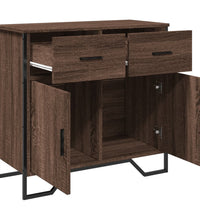 Sideboard Braun Eichen-Optik 79,5x35,5x74,5 cm Holzwerkstoff