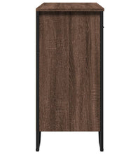 Sideboard Braun Eichen-Optik 79,5x35,5x74,5 cm Holzwerkstoff