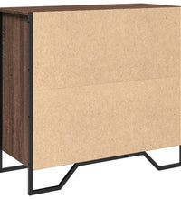 Sideboard Braun Eichen-Optik 79,5x35,5x74,5 cm Holzwerkstoff