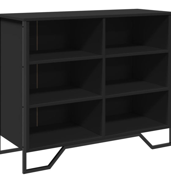 Sideboard Schwarz 91x35,5x74,5 cm Holzwerkstoff