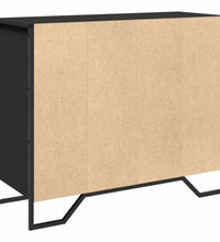 Sideboard Schwarz 91x35,5x74,5 cm Holzwerkstoff